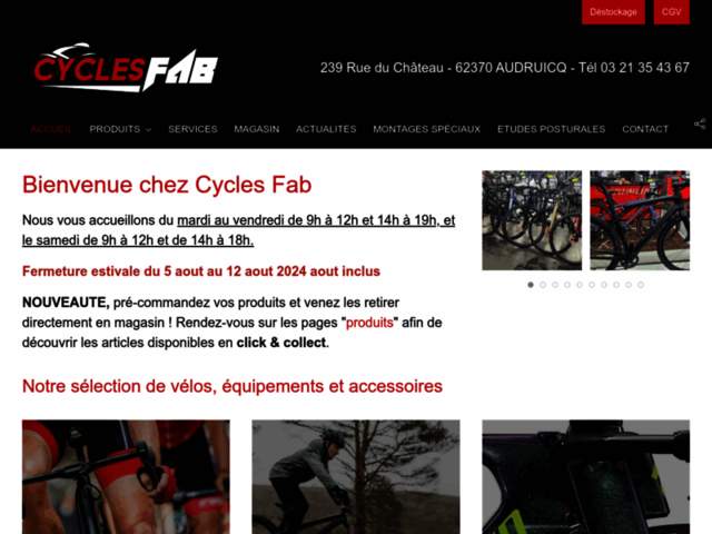 › Voir plus d'informations : Cycles fab