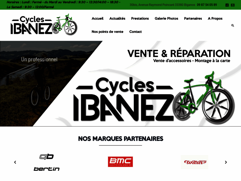 › Voir plus d'informations : Cycles Ibanez