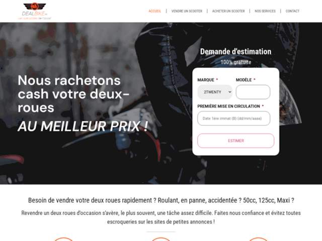 DealBike.fr / Rachat de votre scooter d’occasion - Paiement CASH - Estimation gratuite en 3MN