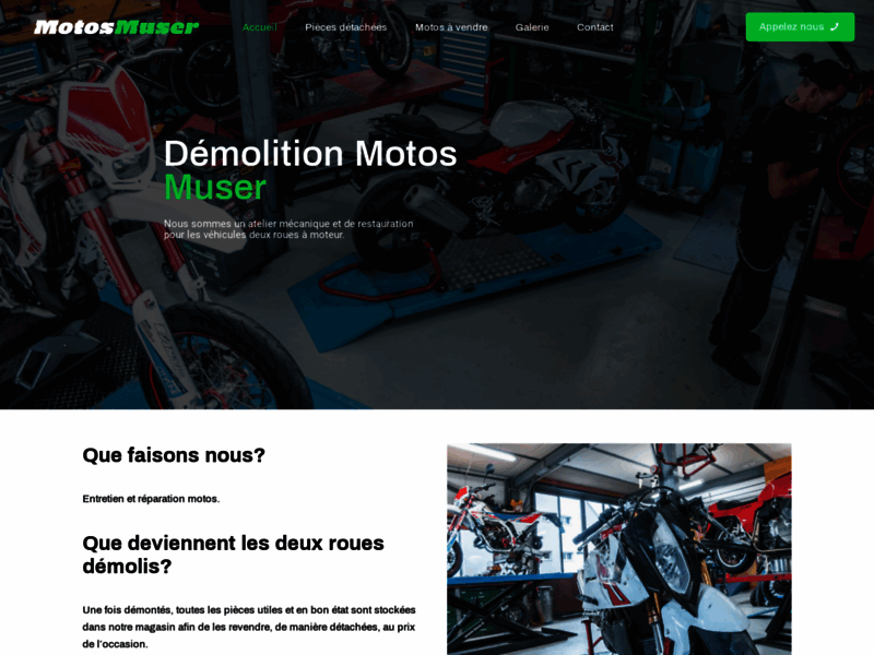 › Voir plus d'informations : Demolition Motos Muser