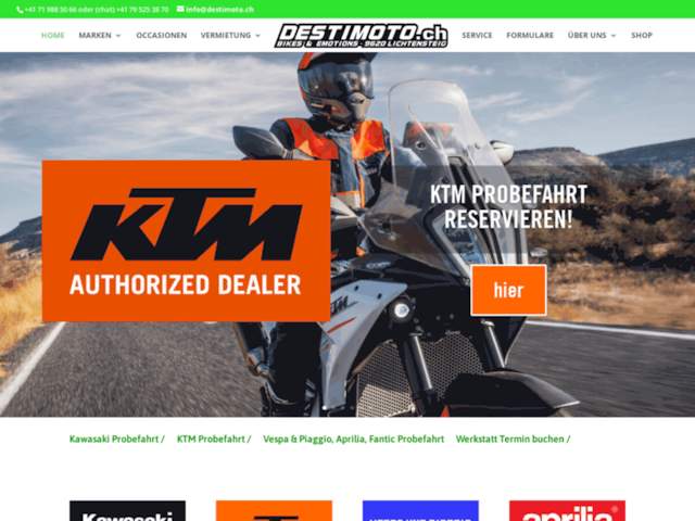 Destimoto Bikes & Emotions KTM, Kawasaki, Vespa