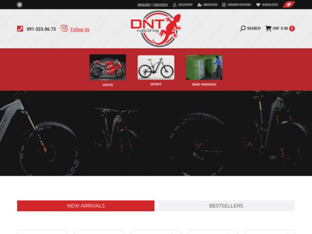 DNT Racing Bikes - Vendita di biciclette - e-bike - Scooter elettrici Lugano