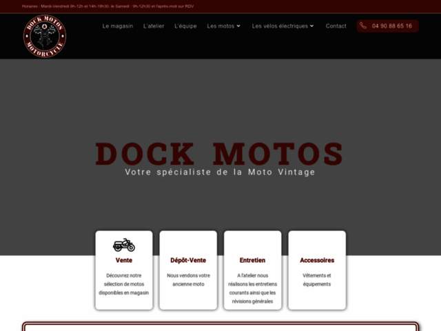 › Voir plus d'informations : DOCK MOTOS