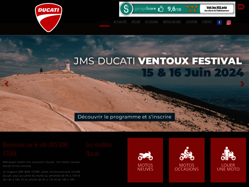 › Voir plus d'informations : Ducati Avignon "JMS Bike Store"