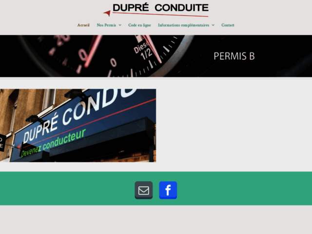 › Voir plus d'informations : Dupré Conduite