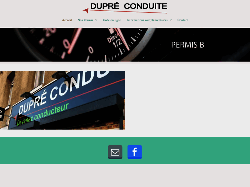 › Voir plus d'informations : Dupré Conduite