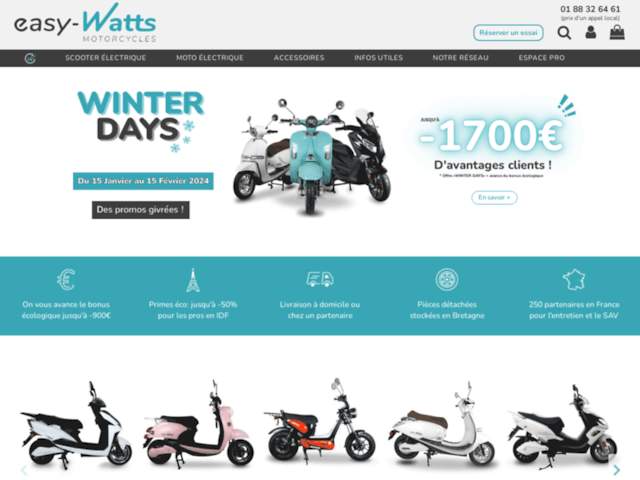 Easy-Watts Motorcycles | 2-roues électriques