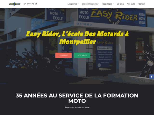 Moto école Easy Rider - Permis Moto A1, A2, A et stages de perfectionnement