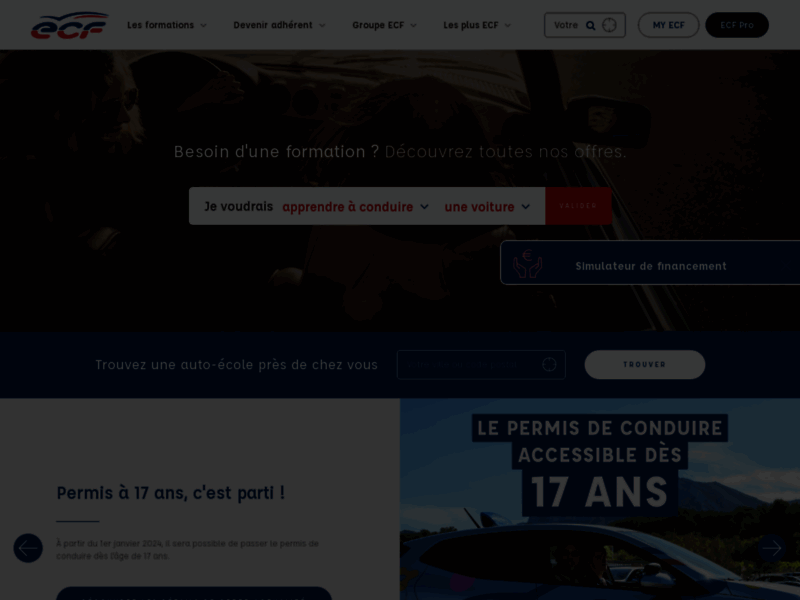 › Voir plus d'informations : ECF - French Driving School