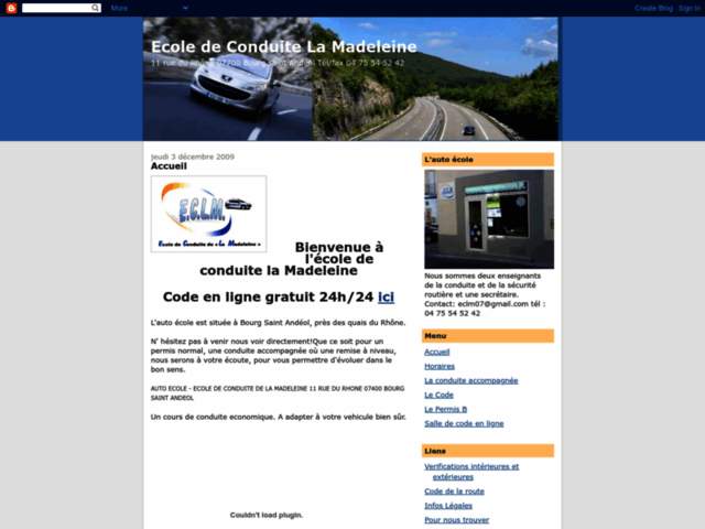 › Voir plus d'informations : E.c.l.m School Of Driving De La Madeleine