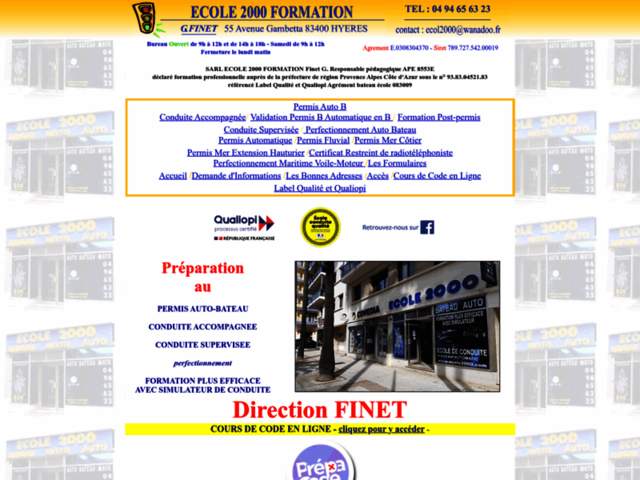 › Voir plus d'informations : Auto Boat Motorcycle School 2000