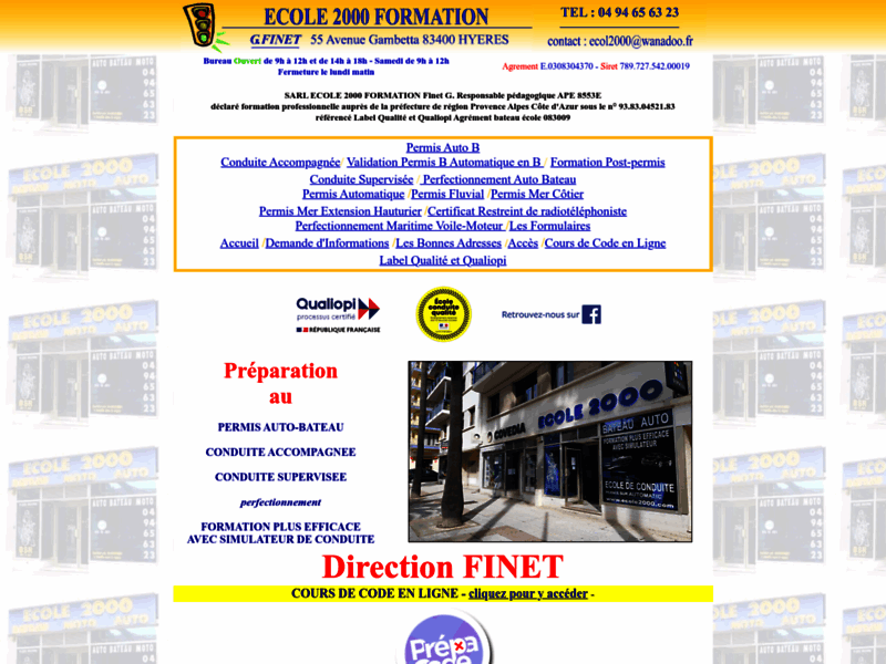 › Voir plus d'informations : Auto Boat Motorcycle School 2000