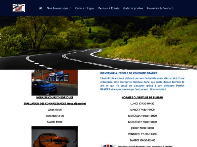 › Voir plus d'informations : School Of Driving Auto Moto Cyclo Patrick Brazier