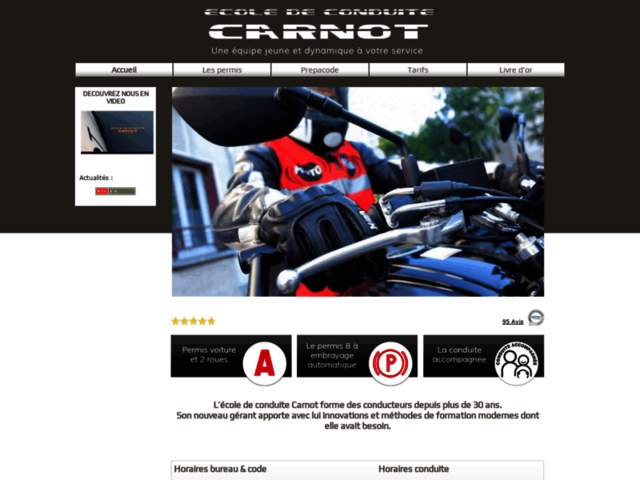 › Voir plus d'informations : School Of Driving Carnot