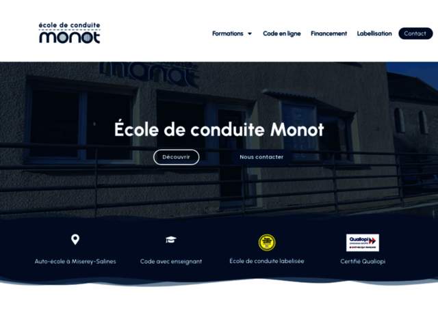 › Voir plus d'informations : School Driving Monot