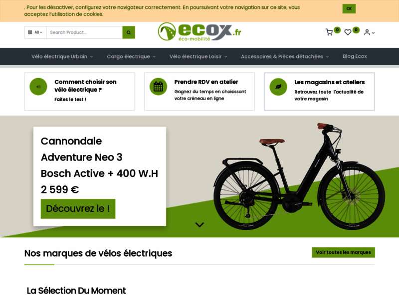 › Voir plus d'informations : Ecox Versailles | Magasin de Vélo Électrique