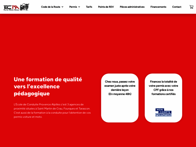 › Voir plus d'informations : School Of Driving Provence Alpilles