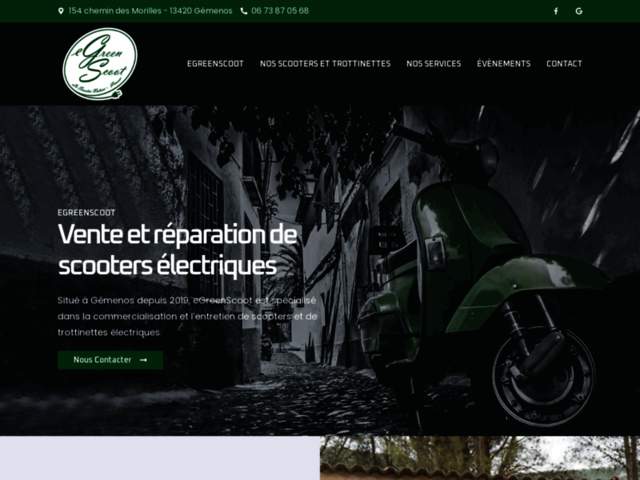 › Voir plus d'informations : Concessionnaire de scooters eGreenScoot - Specialiste du Scooter Electrique Gémenos