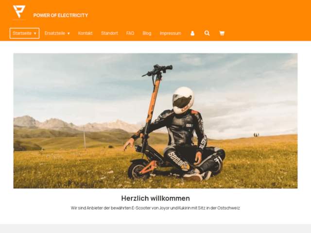 Power of electricity E-Scooter Shop | Kukirin & Joyor Elektroscooter