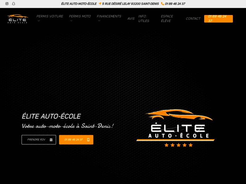 › Voir plus d'informations : Élite Driving School Saint-Denis
