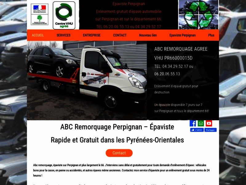 › Voir plus d'informations : Abc Remorquage Epaviste Agréé centre VHU