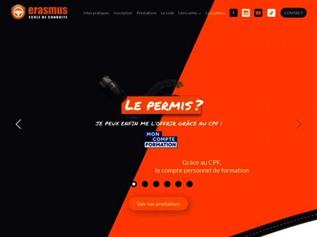 › Voir plus d'informations : Erasmus School De Conduite