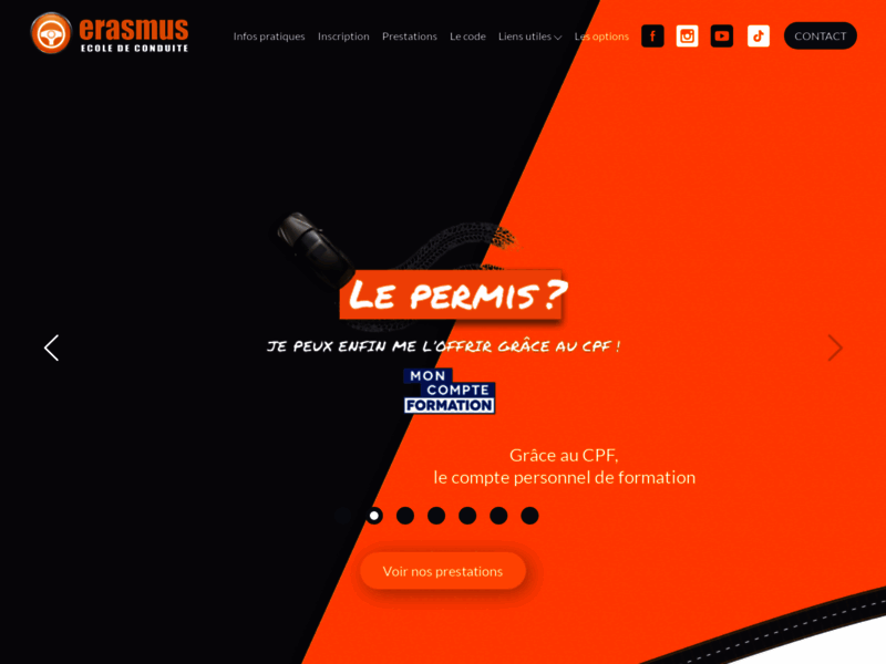 › Voir plus d'informations : Erasmus School De Conduite