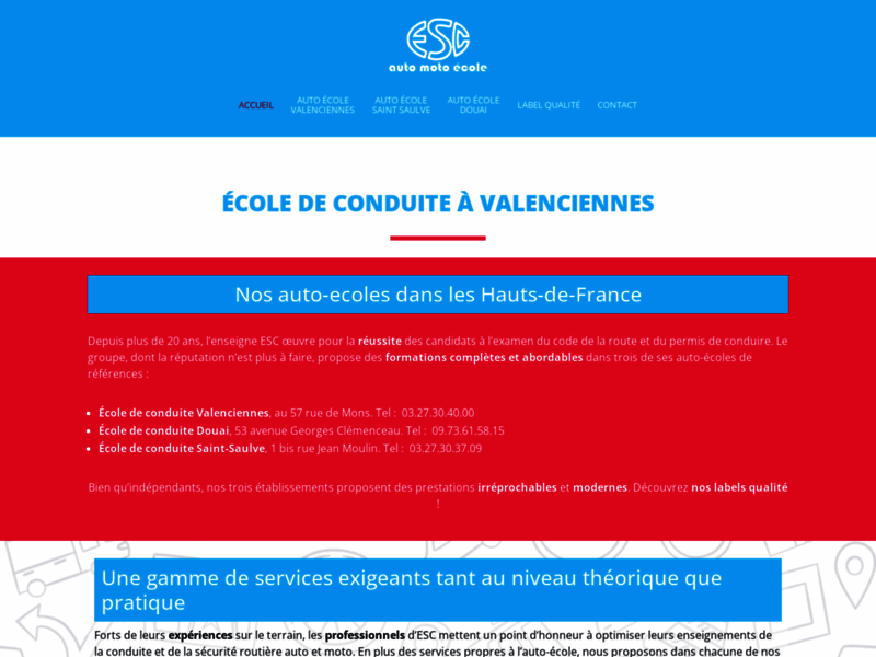 › Voir plus d'informations : Auto Moto School Esc Douai