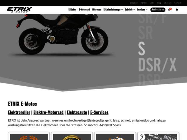 › Voir plus d'informations : ETRIX E-Motos Filiale Bern