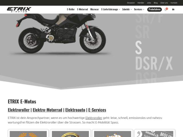 ETRIX E-Motos Filiale Bern