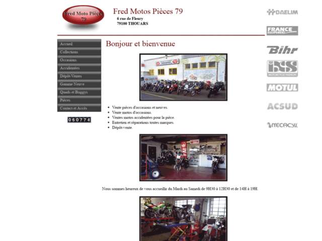 › Voir plus d'informations : Fred Motos Pieces 79