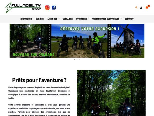 › Voir plus d'informations : Full Mobility - Excursion Moto Électrique - Distributeur SUR RON