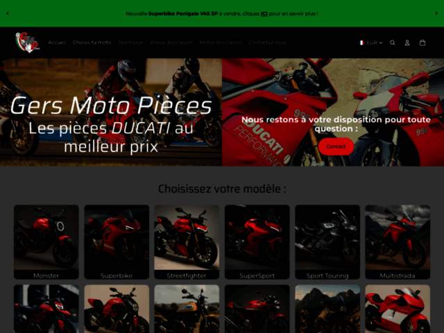 › Voir plus d'informations : Gers Moto Pièces - GMP