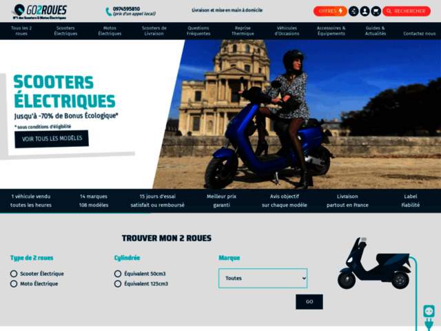 › Voir plus d'informations : GO2ROUES Houdan 78 Motocross Electriques, Motos et Scooters Electriques