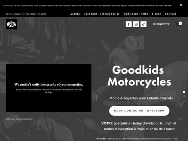 GoodKids Motorcycles - Work Shop Vitry - GARAGE MOTO - Harley Davidson - Triumph - Toutes marques