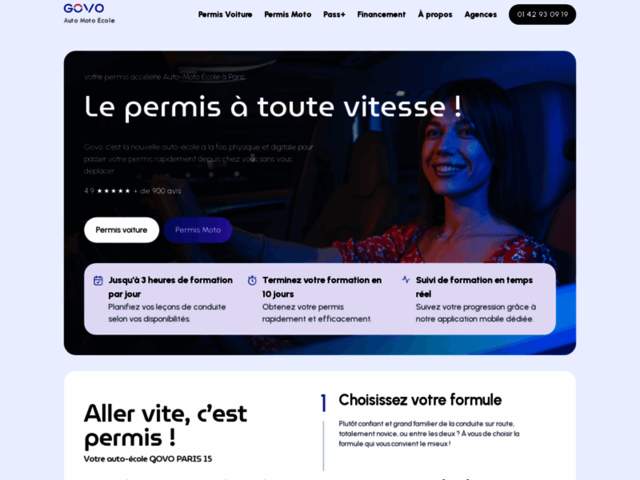 › Voir plus d'informations : Govo Auto-Moto School Boulogne-Billancourt | Allowed Accéléré