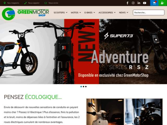 › Voir plus d'informations : GreenMotorShop Paris 10 - Moto et Scooters électriques & Ebikes