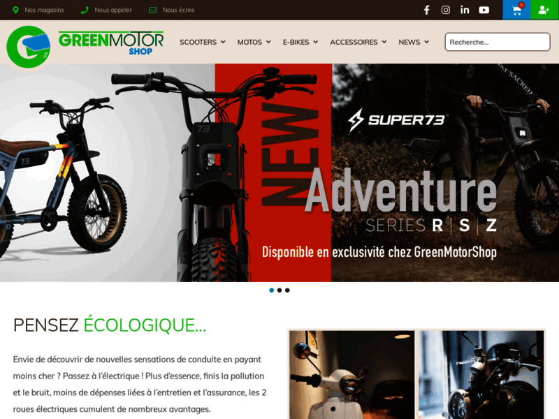 › Voir plus d'informations : GreenMotorShop Paris 17 - Motos et Scooter électriques & Ebikes