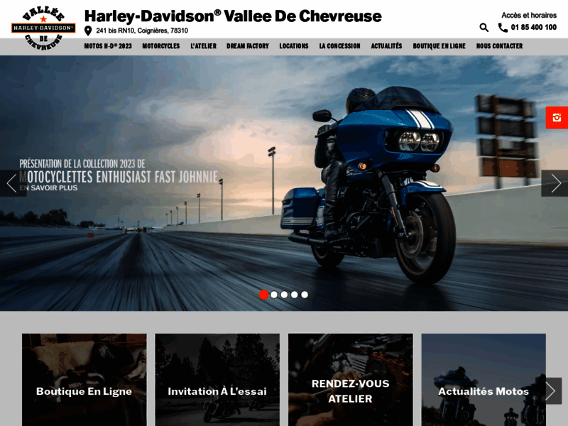 › Voir plus d'informations : Harley Davidson Vallée de Chevreuse Concessionnaire Motos