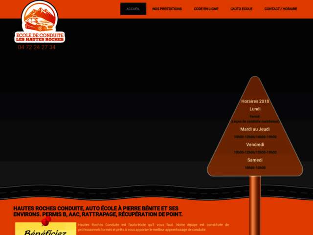 › Voir plus d'informations : Hautes Roches Conduite