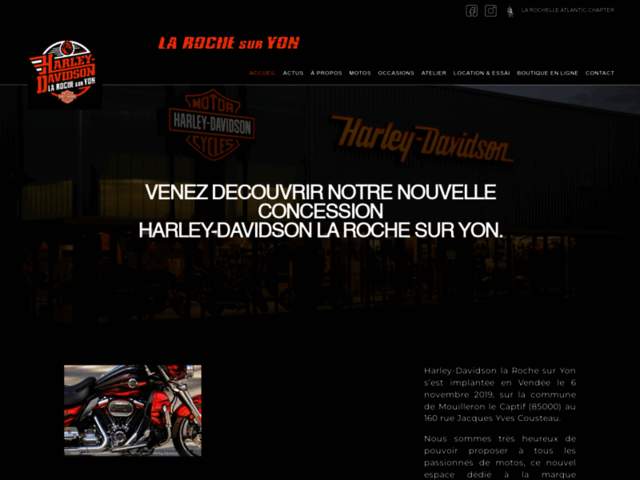 › Voir plus d'informations : HARLEY-DAVIDSON LA ROCHE SUR YON