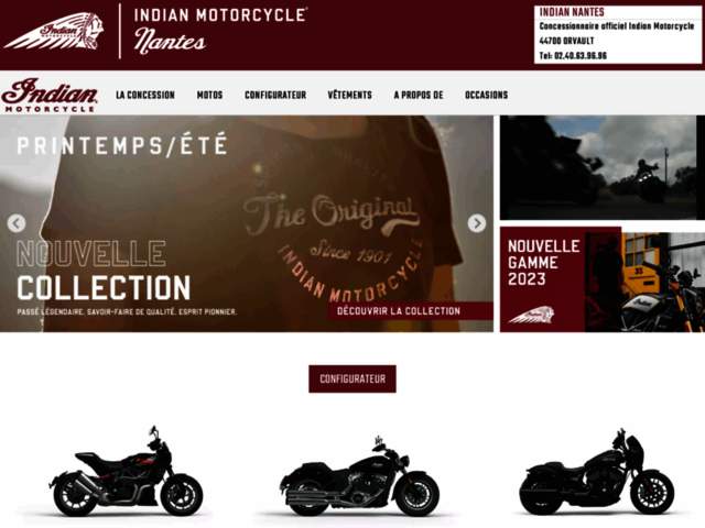 › Voir plus d'informations : Indian Motorcycle Nantes