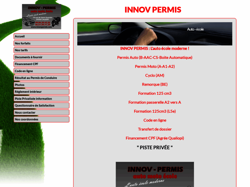 › Voir plus d'informations : Innov Permis Auto Moto Cyclo School