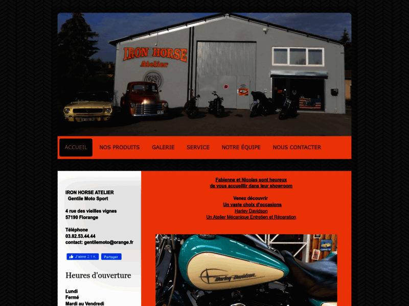 › Voir plus d'informations : Iron Horse Workshop - Gentile Moto Sport