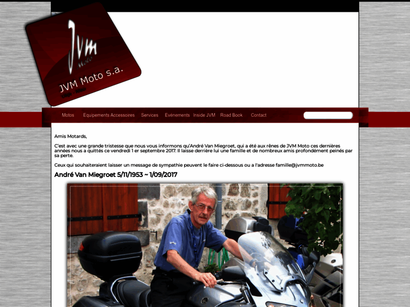 › Voir plus d'informations : JVM Moto S.A. Liège