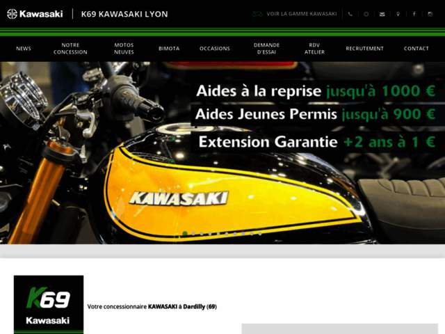 › Voir plus d'informations : K 69 - Kawasaki Lyon Sud