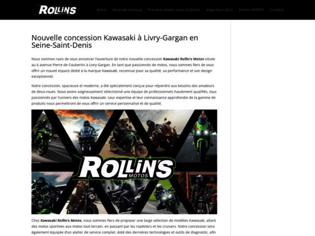 › Voir plus d'informations : Kawasaki Rollin's Motos