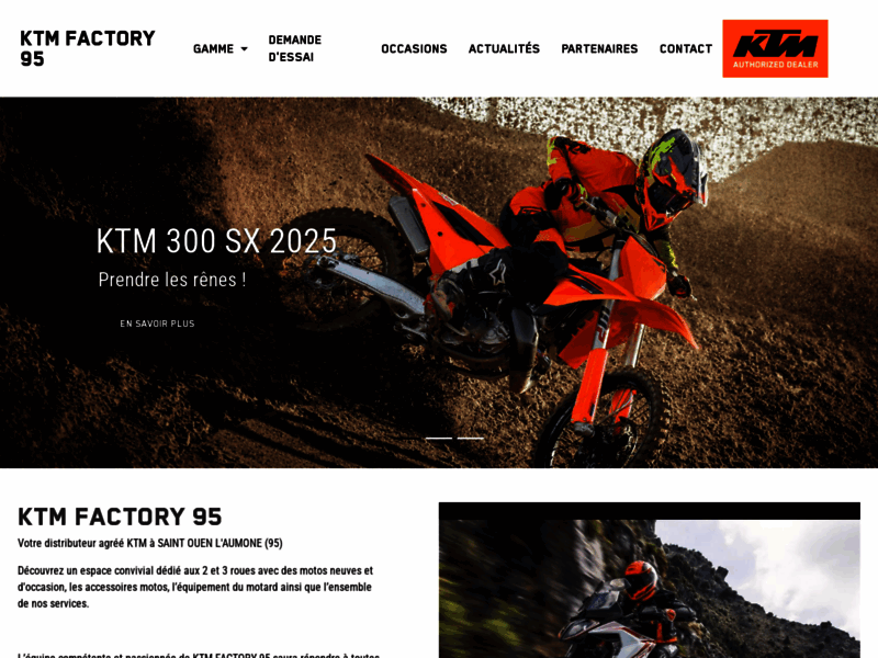 › Voir plus d'informations : KTM Orange Factory 95