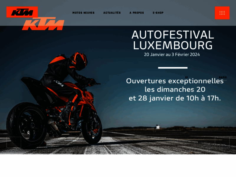 › Voir plus d'informations : KTM Luxembourg