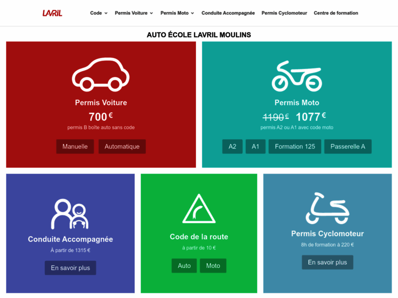› Voir plus d'informations : Auto-école Lavril